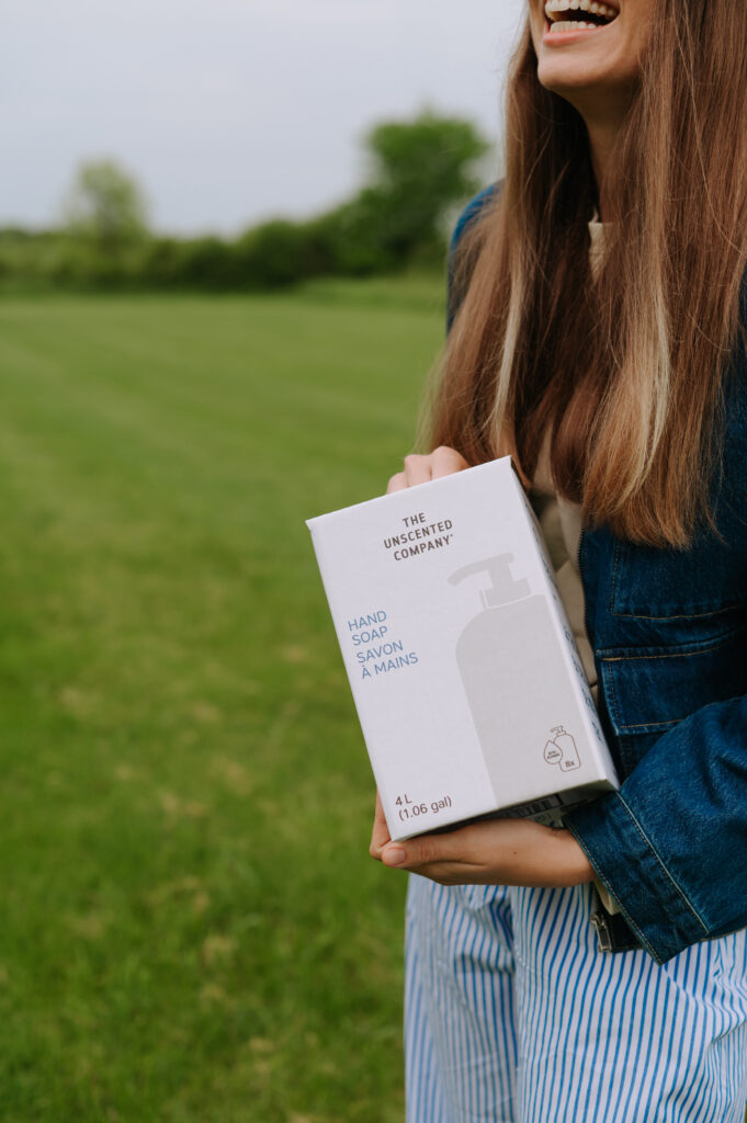 Photographie de produits lifestyle de THE UNSCENTED COMPANY à Sandbanks, contenu de marque