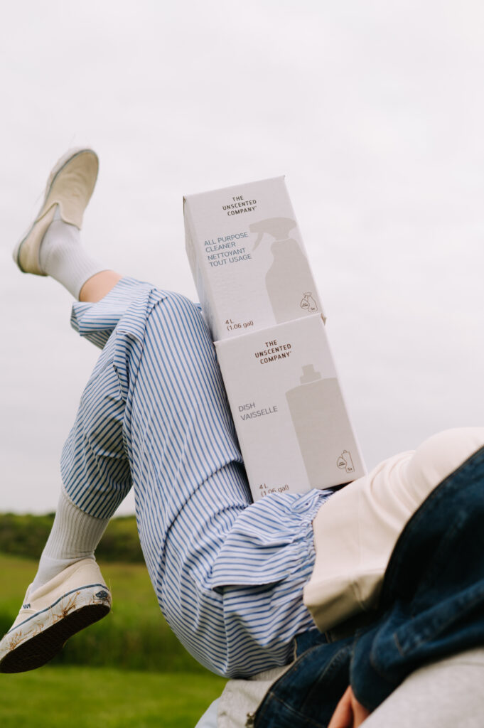 Photographie de produits lifestyle de THE UNSCENTED COMPANY à Sandbanks, contenu de marque