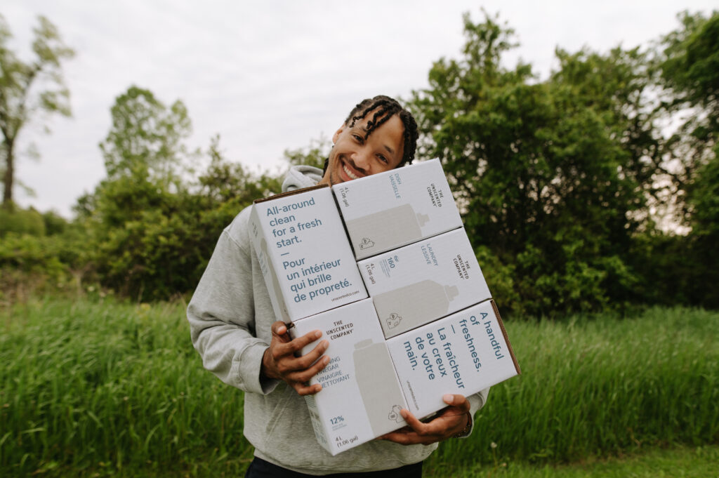 Photographie de produits lifestyle de THE UNSCENTED COMPANY à Sandbanks, contenu de marque