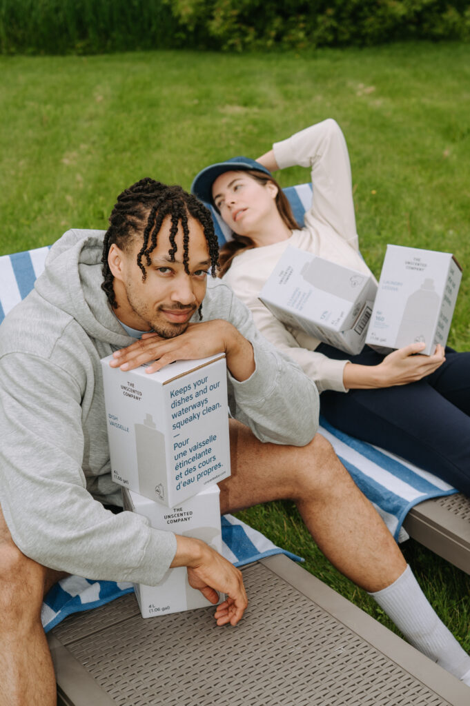 Photographie de produits lifestyle de THE UNSCENTED COMPANY à Sandbanks, contenu de marque