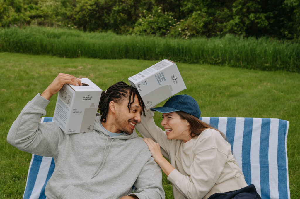 Photographie de produits lifestyle de THE UNSCENTED COMPANY à Sandbanks, contenu de marque