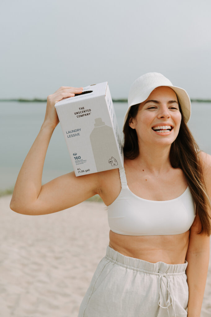 Photographie de produits lifestyle de THE UNSCENTED COMPANY à Sandbanks, contenu de marque