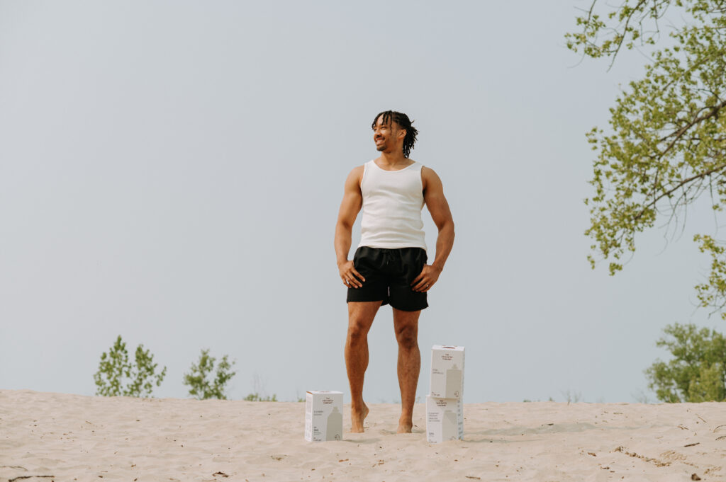 Photographie de produits lifestyle de THE UNSCENTED COMPANY à Sandbanks, contenu de marque