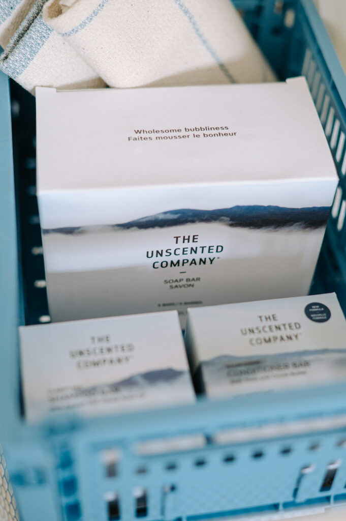 Photographie de produits lifestyle de THE UNSCENTED COMPANY à Sandbanks, contenu de marque