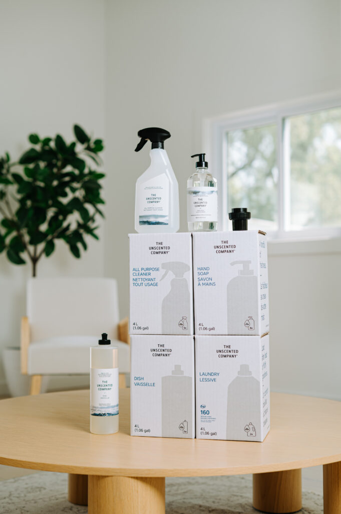 Photographie de produits lifestyle de THE UNSCENTED COMPANY à Sandbanks, contenu de marque