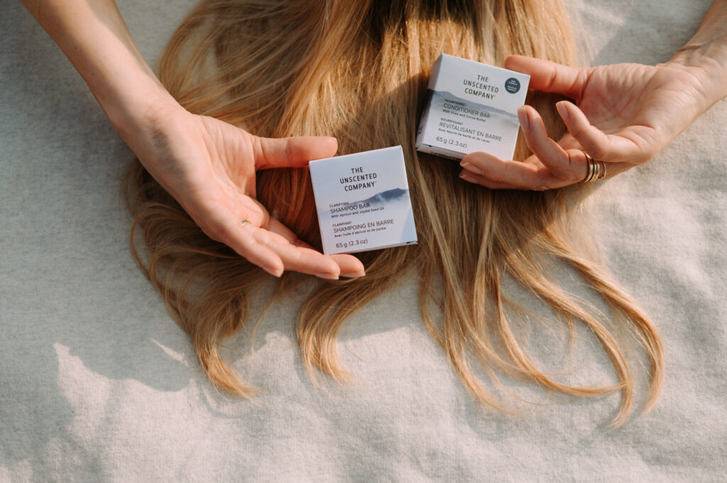 Photographie de produits lifestyle de THE UNSCENTED COMPANY à Sandbanks, contenu de marque