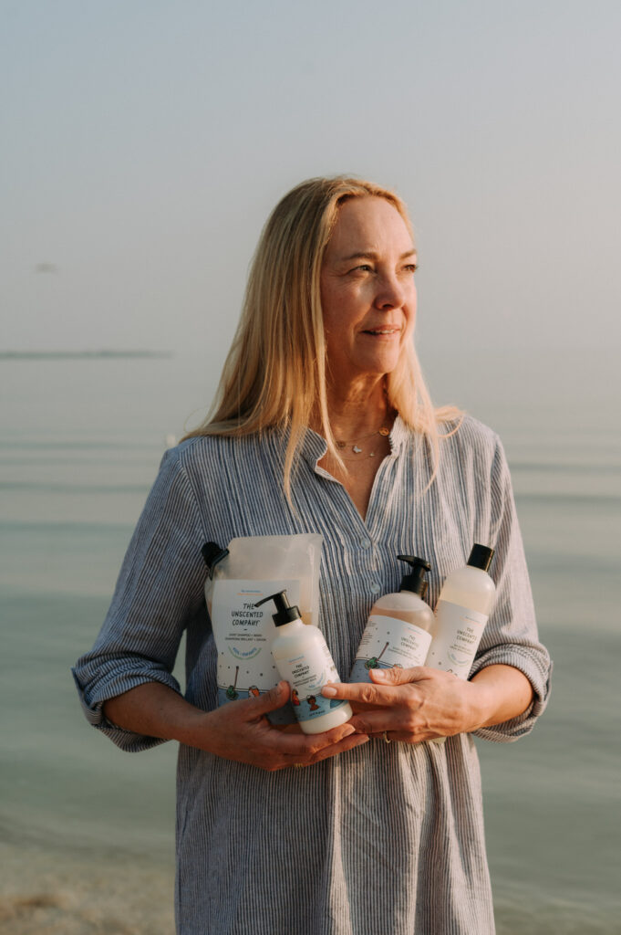 Photographie de produits lifestyle de THE UNSCENTED COMPANY à Sandbanks, contenu de marque