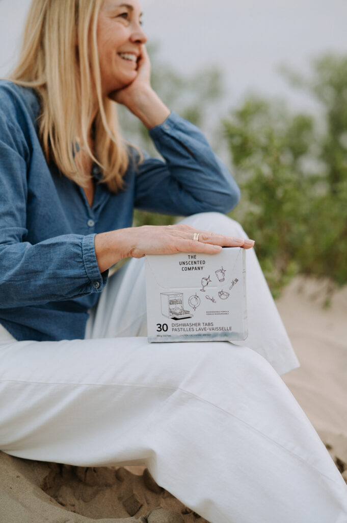 Photographie de produits lifestyle de THE UNSCENTED COMPANY à Sandbanks, contenu de marque