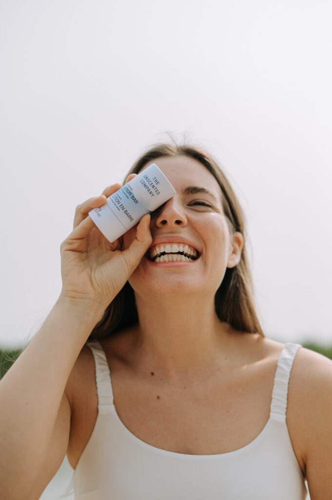 Photographie de produits lifestyle de THE UNSCENTED COMPANY à Sandbanks, contenu de marque