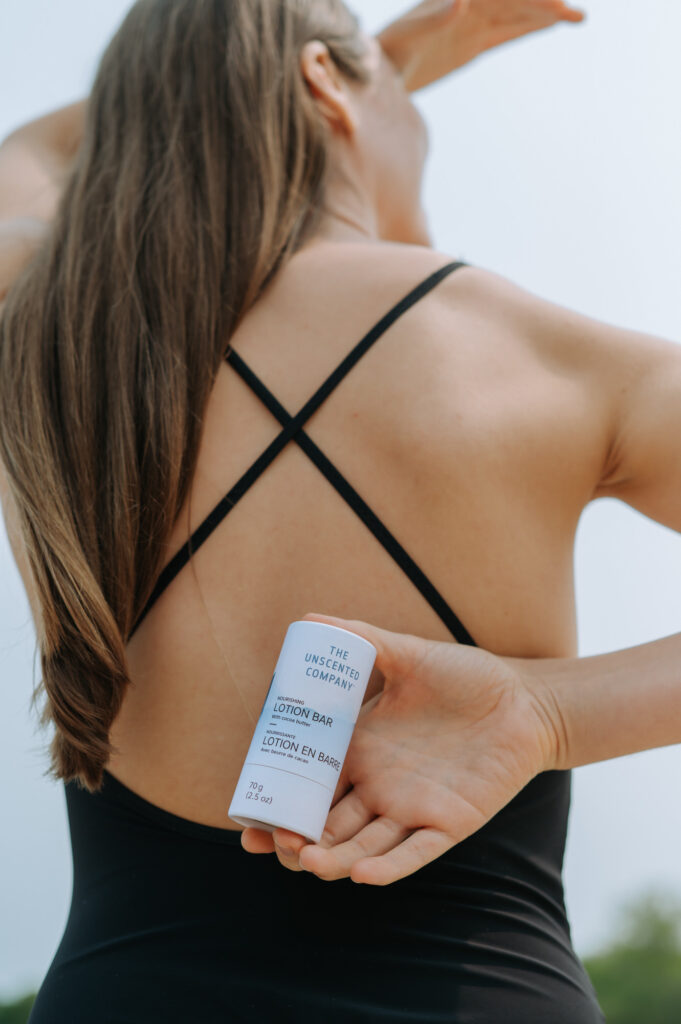 Photographie de produits lifestyle de THE UNSCENTED COMPANY à Sandbanks, contenu de marque