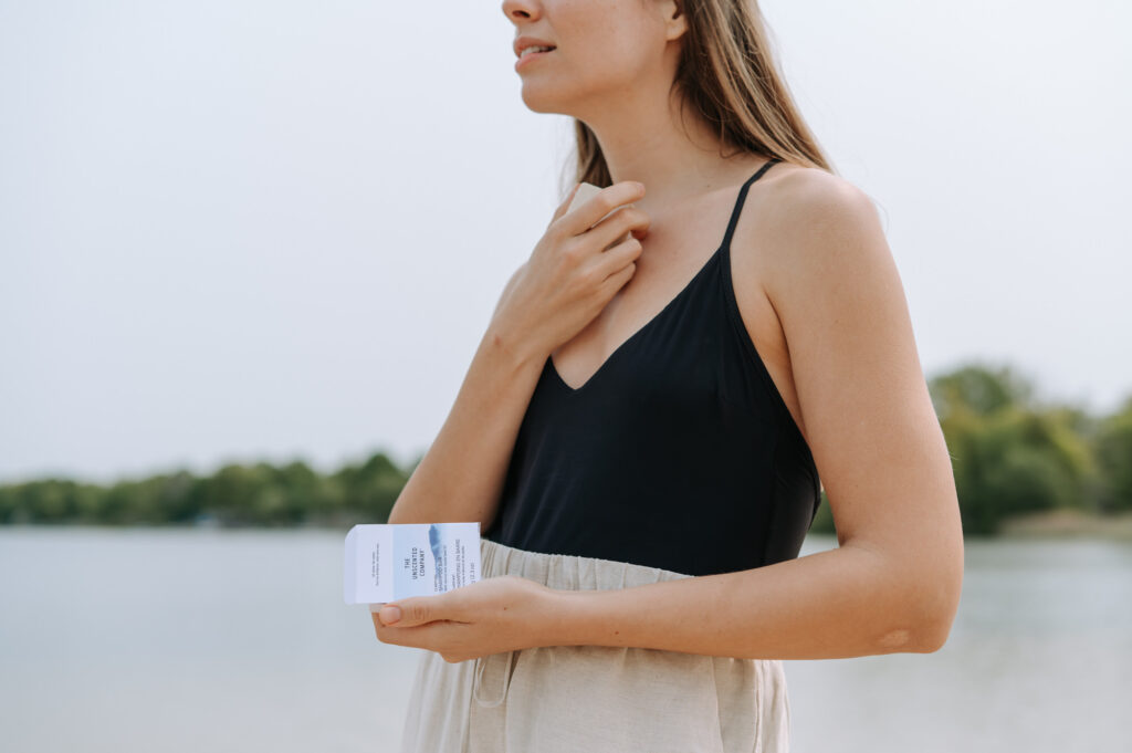 Photographie de produits lifestyle de THE UNSCENTED COMPANY à Sandbanks, contenu de marque