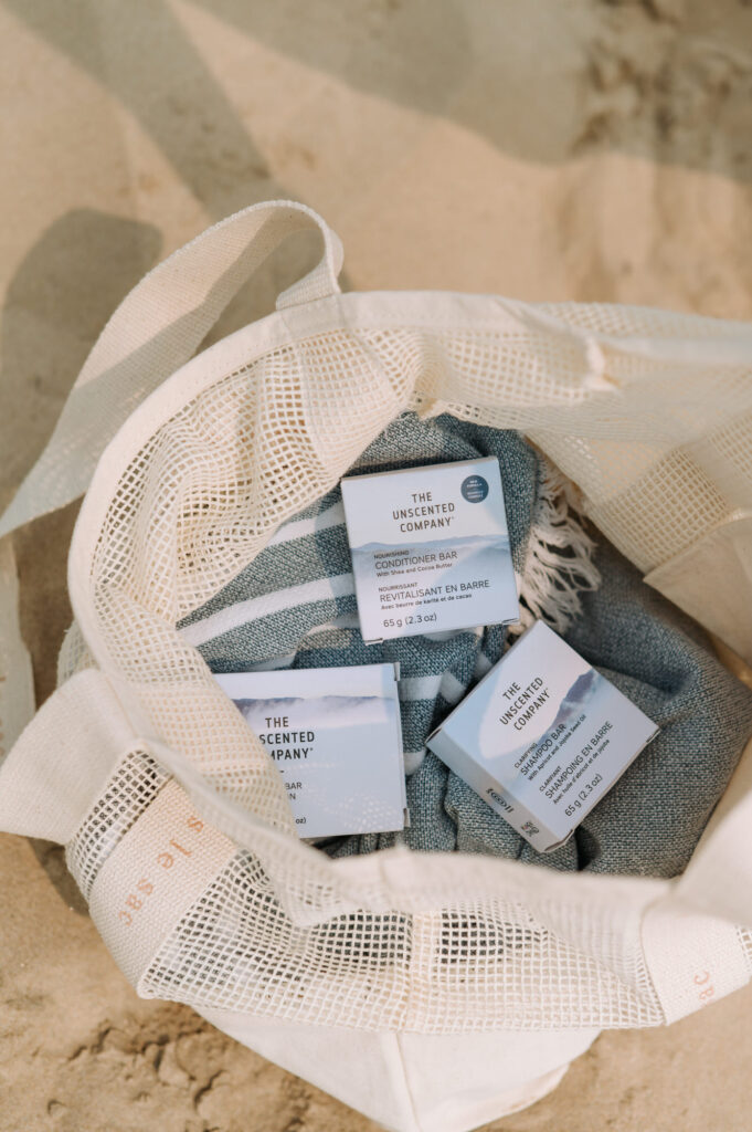 Photographie de produits lifestyle de THE UNSCENTED COMPANY à Sandbanks, contenu de marque